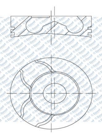 MAHLE 0399900 Motor Piston Segman Peugeot P206-306-307-406 - Partner